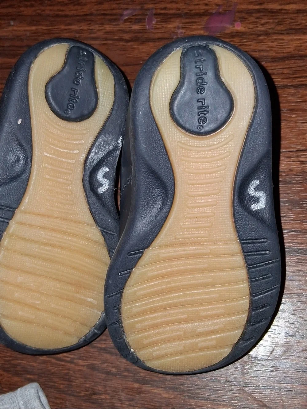 Stride Rite Navy Mary Jane Shoes with Heart Cutouts